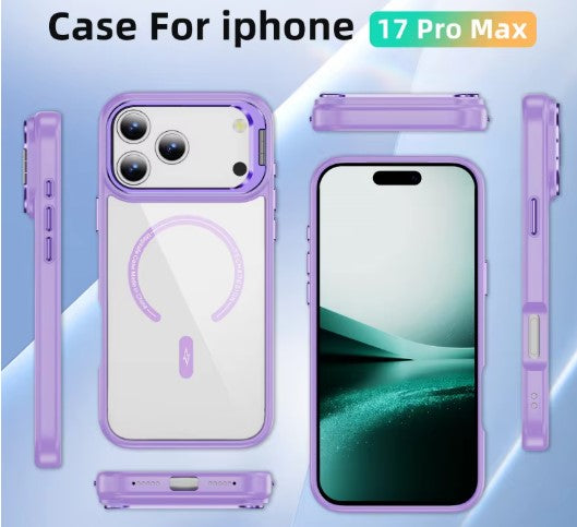 Backheal Luxury Magnetic Case for iPhone 17 16 15 14 Pro Max - Full Body Electroplated Soft TPU - Military-Grade Shockproof & Slim Wireless Charging Cover