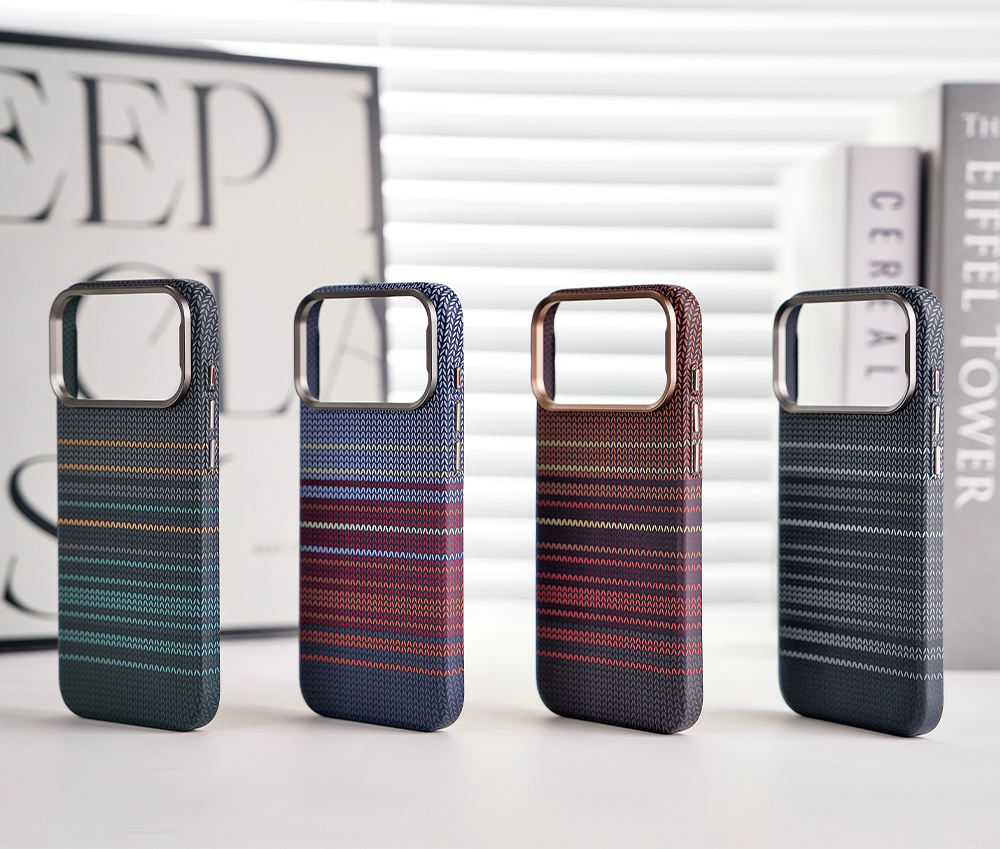 Backheal Ultra-Slim Magnetic Case for iPhone 17 16 15 14 Pro Max - Classic Carbon Fiber Stripe Design - Thin Shockproof Protective Cover