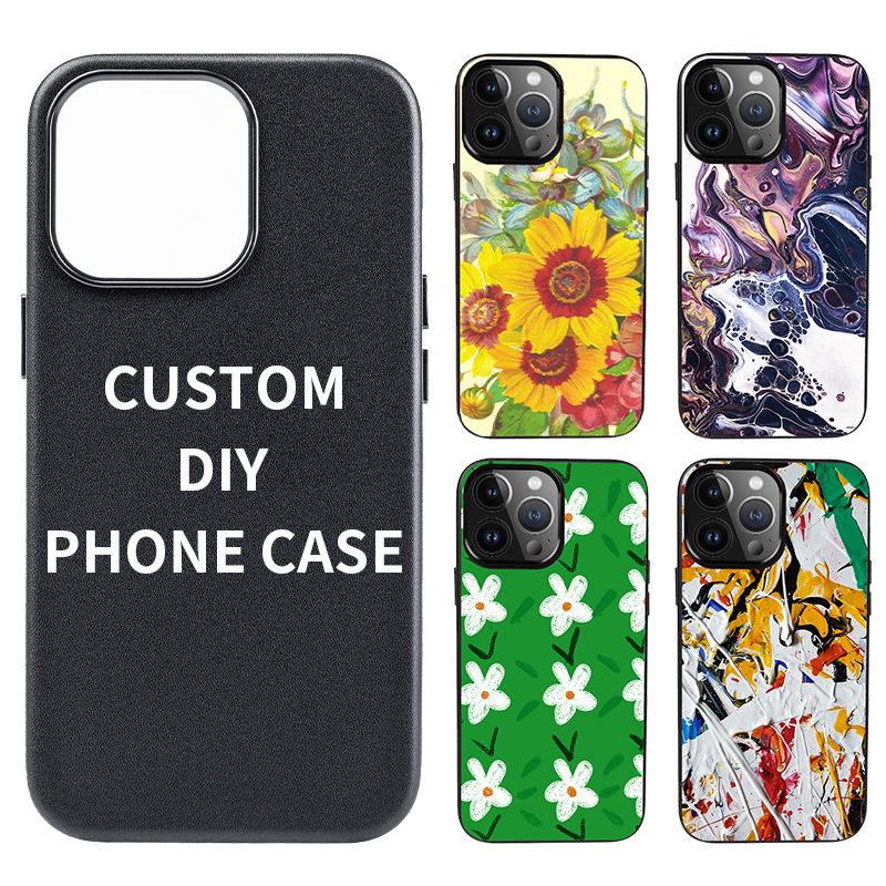 Backheal Custom DIY Phone Case for iPhone, Samsung, Xiaomi - Personalized Logo & Text Printing - Premium PU Leather Custom Color & Material Cover