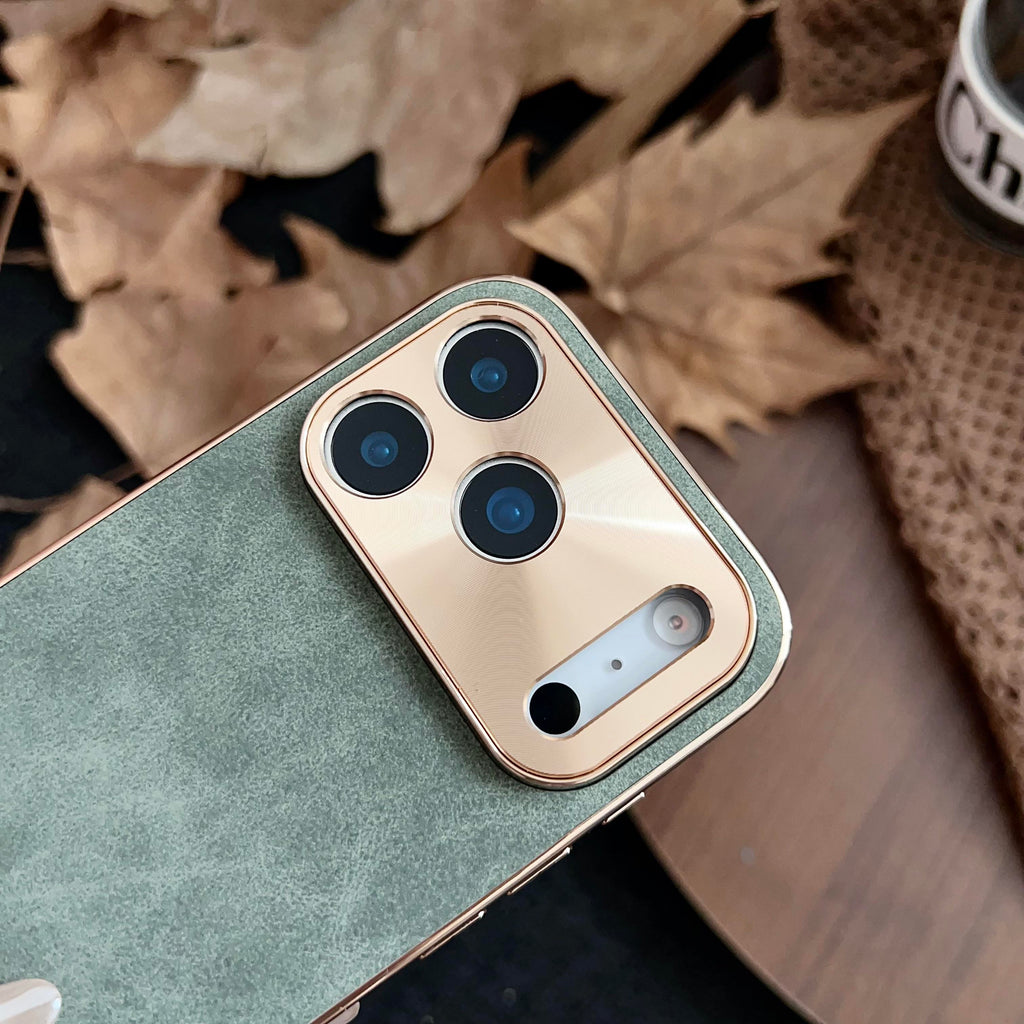 Backheal Luxury Sheepskin Leather Case for iPhone 17 16 15 14 13 12 11 Pro Max - Classic Business Style - Soft PU Leather Slim Protective Cover