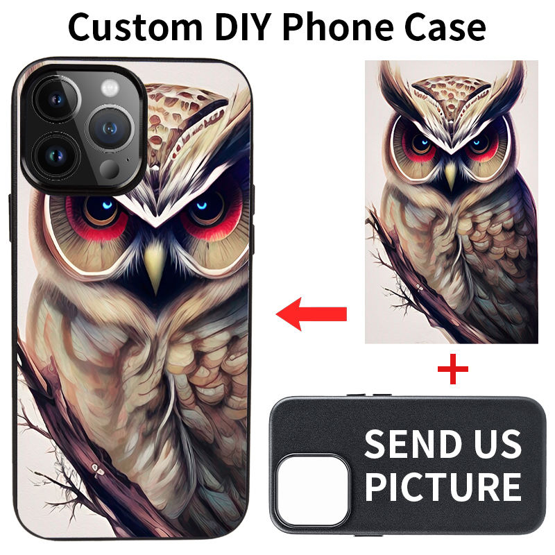 Backheal Custom DIY Phone Case for iPhone, Samsung, Xiaomi - Personalized Logo & Text Printing - Premium PU Leather Custom Color & Material Cover