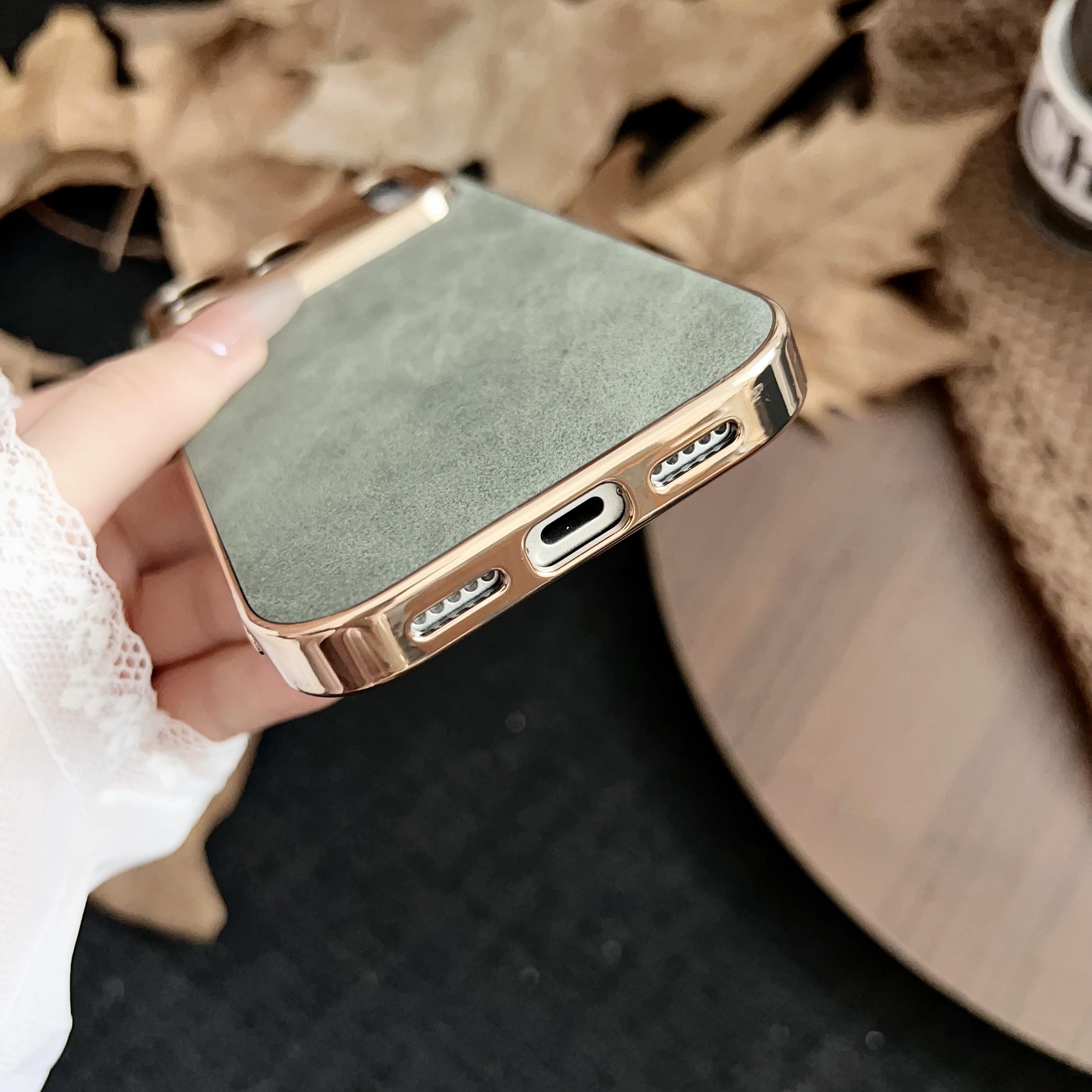 Backheal Luxury Sheepskin Leather Case for iPhone 17 16 15 14 13 12 11 Pro Max - Classic Business Style - Soft PU Leather Slim Protective Cover