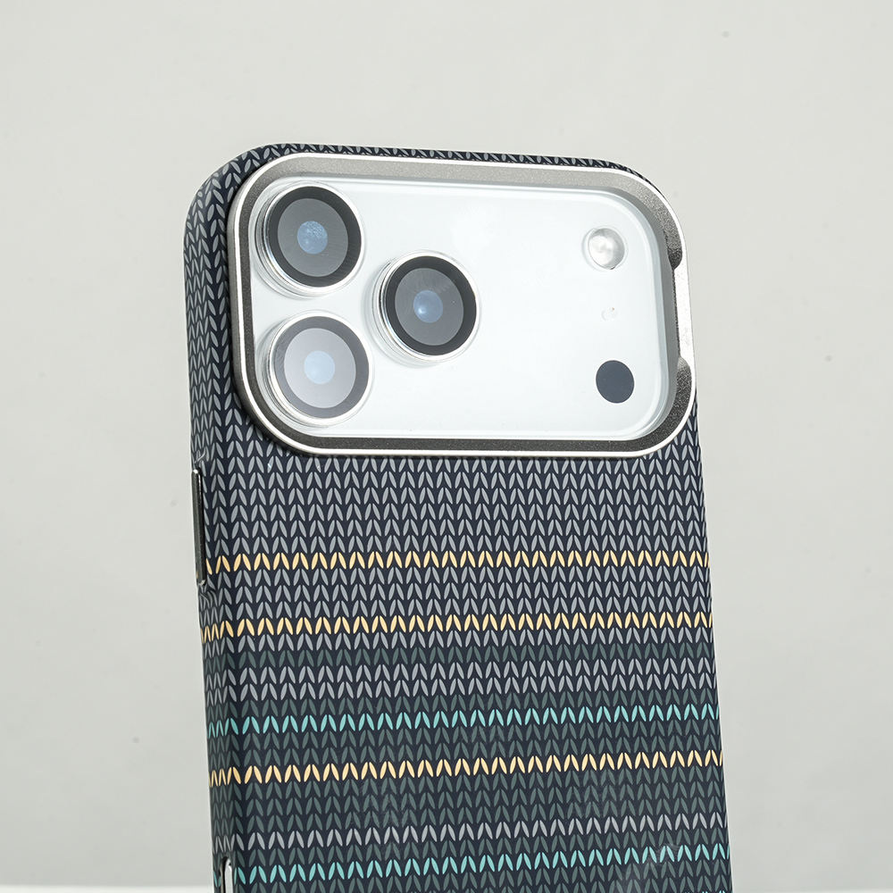 Backheal Ultra-Slim Magnetic Case for iPhone 17 16 15 14 Pro Max - Classic Carbon Fiber Stripe Design - Thin Shockproof Protective Cover