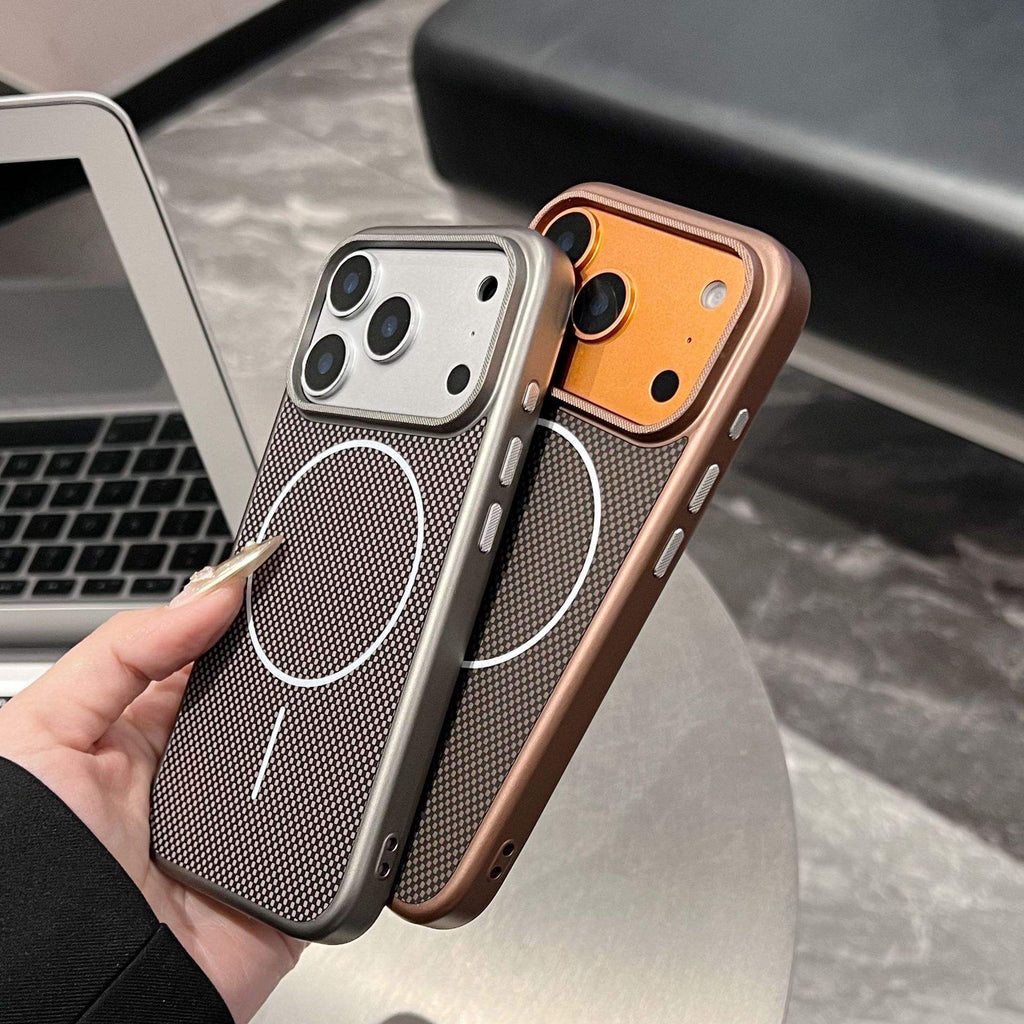 Backheal Ultra-Thin Magnetic Carbon Fiber Case for iPhone 17 Air 16 15 14 13 Pro Max - Hard Matte PC Shockproof Cover - Minimalist Slim Protective Shell