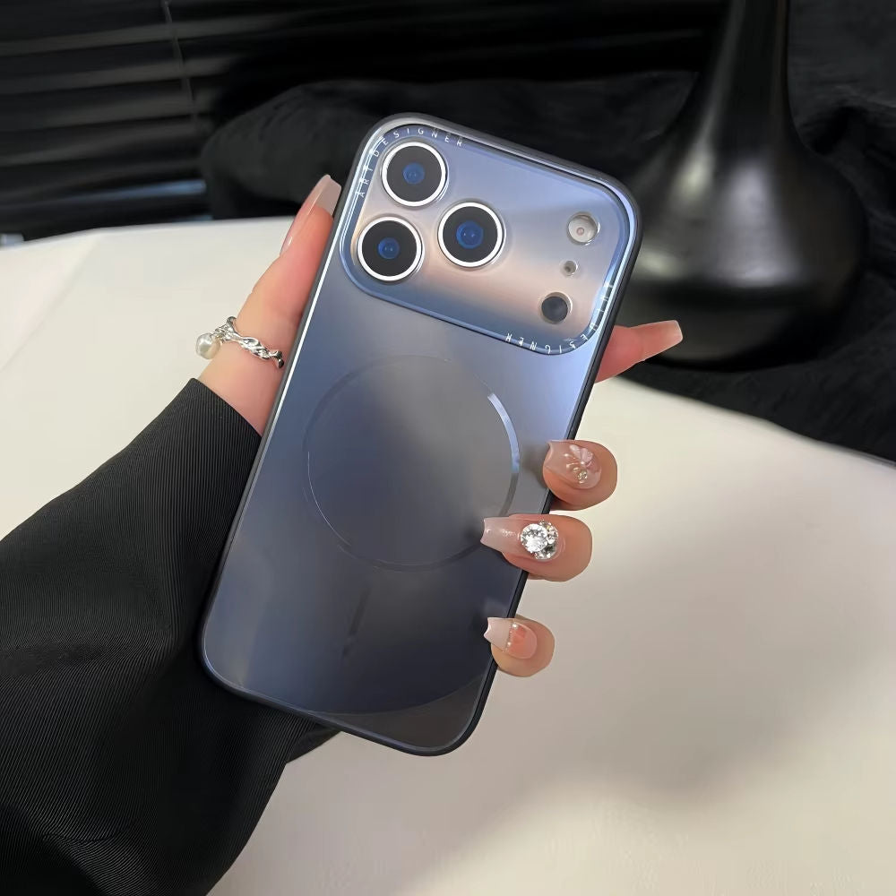 Backheal Artistic Ink Wash Gradient Aurora Case for iPhone 17 Air 16 15 14 13 12 11 Pro Max - Matte Magnetic Armor Cover - Slim Shockproof Aesthetic Shell