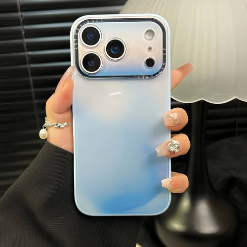 Backheal Artistic Ink Wash Gradient Aurora Case for iPhone 17 Air 16 15 14 13 12 11 Pro Max - Matte Magnetic Armor Cover - Slim Shockproof Aesthetic Shell