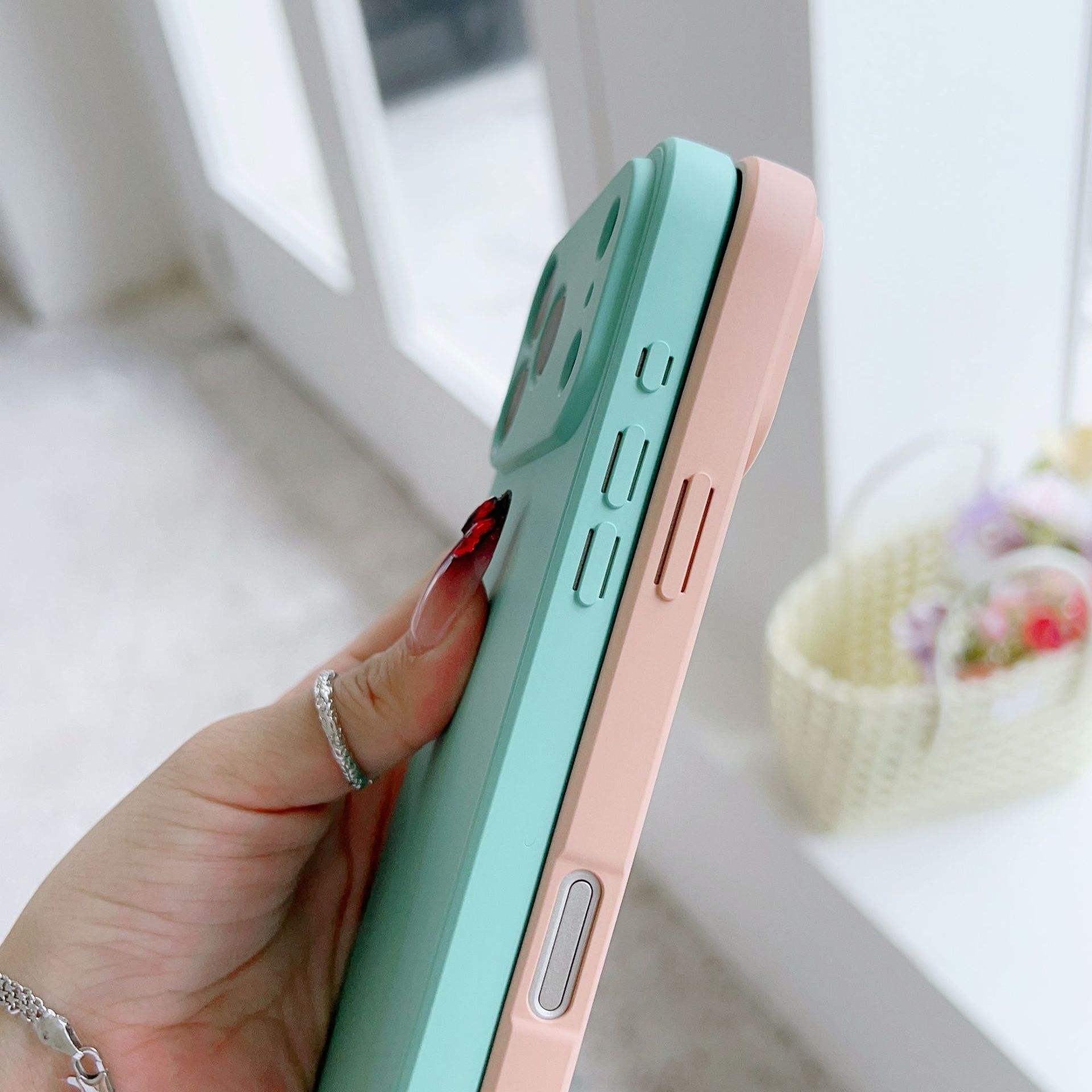 Backheal Premium Matte Soft Silicone Case for iPhone 17 16 15 14 Pro Max - Slim TPU Shockproof Cover - Minimalist Non-Slip Protective Case