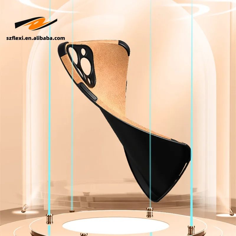 Backheal Luxury Sheepskin Texture Leather Case for iPhone 17 16 15 14 13 12 11 Pro Max - Classic Solid Color Soft TPU - Premium Slim Protective Cover