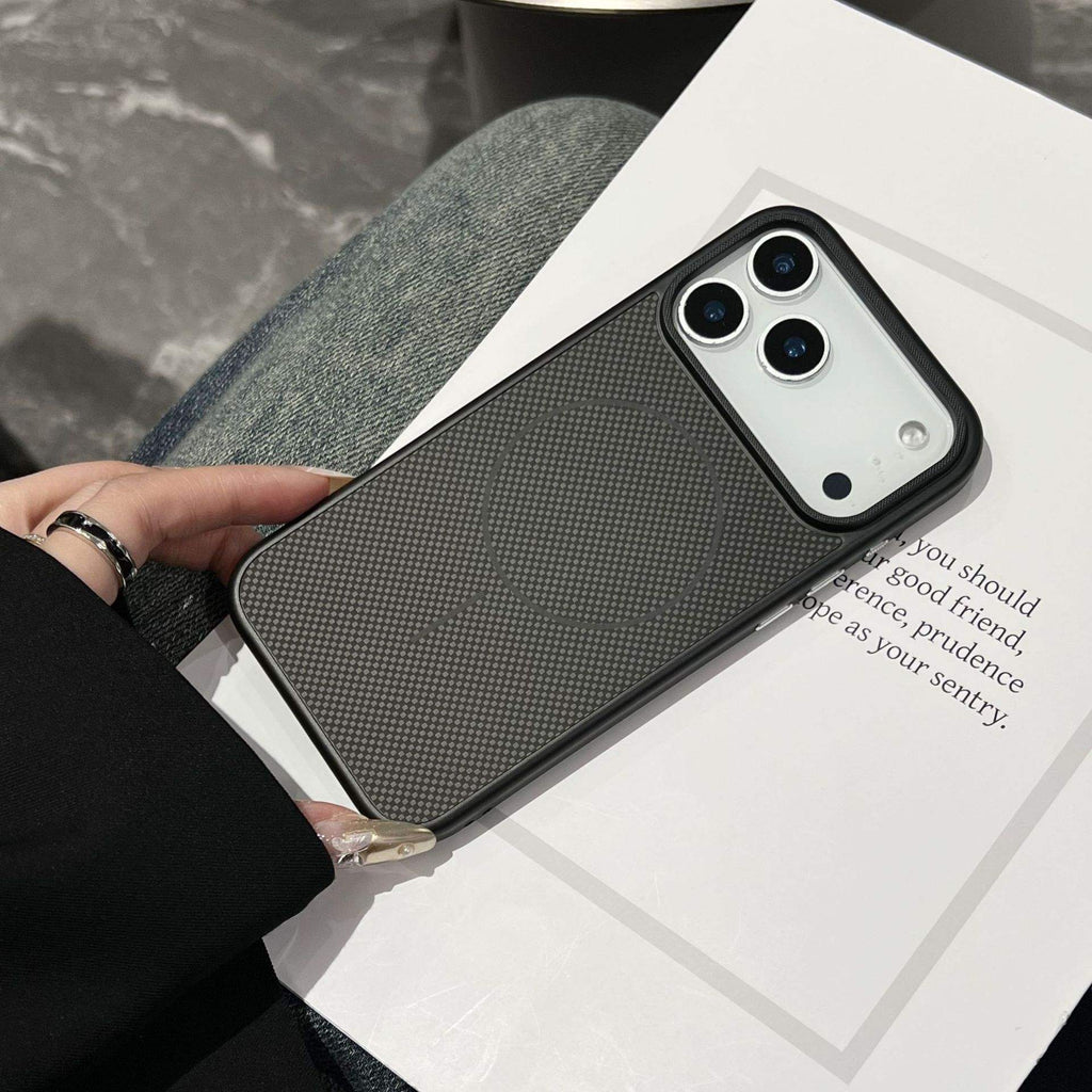 Backheal Ultra-Thin Magnetic Carbon Fiber Case for iPhone 17 Air 16 15 14 13 Pro Max - Hard Matte PC Shockproof Cover - Minimalist Slim Protective Shell